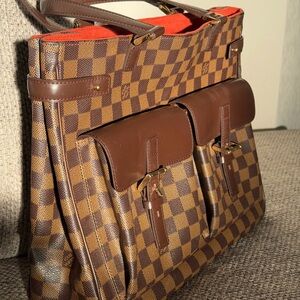 Louis Vuitton Uzes Tote Damier Ebene Canvas Auburn Interior (Discontinued)